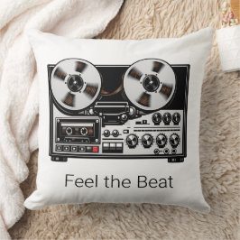 Feel the Beat リール・トゥ・リール・テープ枕 クッション