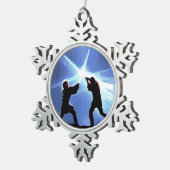 Feel the Force スノーフレークピューターオーナメント (右)