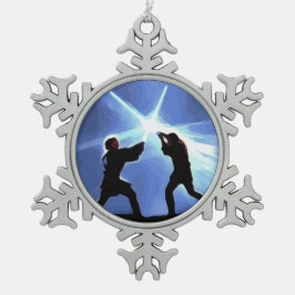 Feel the Force スノーフレークピューターオーナメント