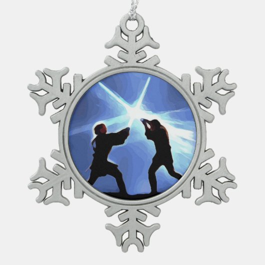 Feel the Force スノーフレークピューターオーナメント (正面)