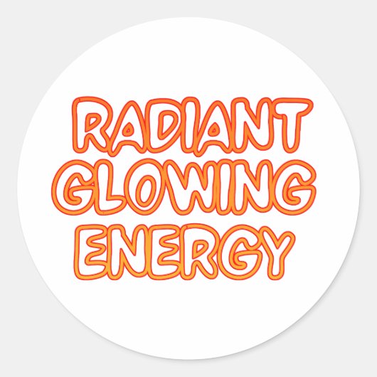 Feel the Glow ラウンドシール (正面)