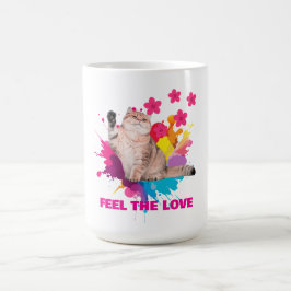Feel the Love Beautiful Design コーヒーマグカップ