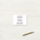 Feel the love layered typography retro word ポストイット (デスク上)