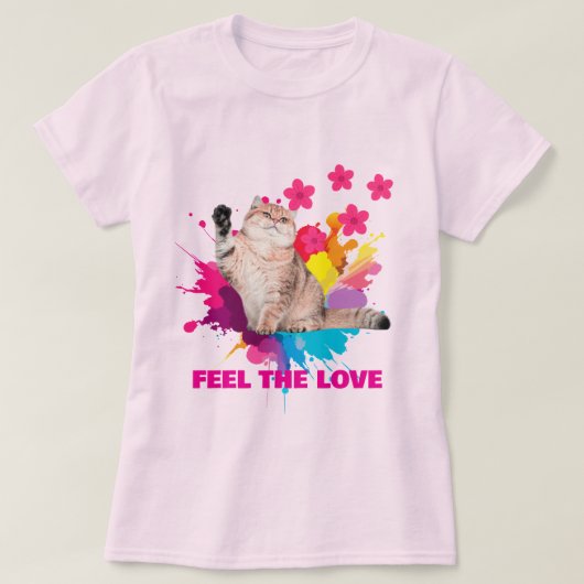 FEEL THE LOVE TRENDY T-SHIRT ADVcreators ARTICLE80 Tシャツ (デザイン正面)