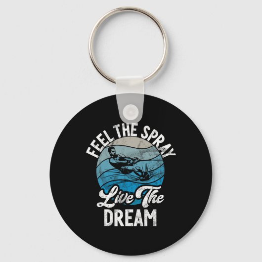 Feel The Spray Live The Dream Water Ski  キーホルダー (正面)