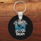 Feel The Spray Live The Dream Water Ski  キーホルダー (正面)