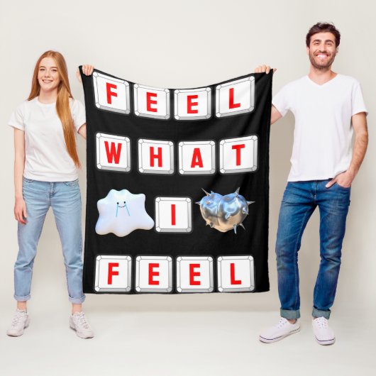 Feel What I Feel フリースブランケット (インサイチュ)