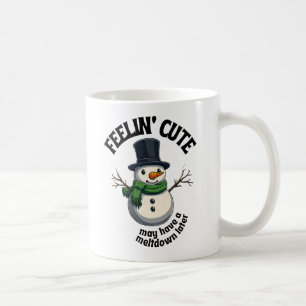 Feelin'かわいい,メルダウン後の雪だるまを持つ可能性がある コーヒーマグカップ
