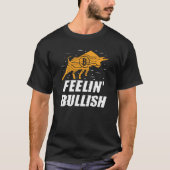 Feelin Bullish Cryptocurrency Blockchain Trader Cr Tシャツ (正面)