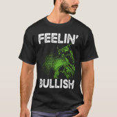Feelin Bullish Cryptocurrency Blockchain Trader Cr Tシャツ (正面)