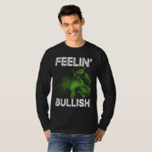 Feelin Bullish Cryptocurrency Blockchain Trader Cr Tシャツ (正面フル)