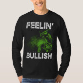Feelin Bullish Cryptocurrency Blockchain Trader Cr Tシャツ (正面)