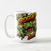 Feelin' Froggy?  Leap! Angry frog coffee mug コーヒーマグカップ (左)