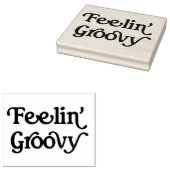 Feelin' Groovyラバーアートスタンプ ラバースタンプ (押印)