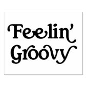 Feelin' Groovyラバーアートスタンプ ラバースタンプ (インプリント)