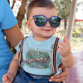 Feelin' Groovyレトロ70sヴィンテージ サイケデリック トドラーTシャツ