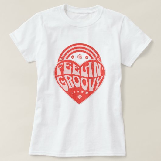 Feelin Groovy Flower Child Tシャツ (デザイン正面)