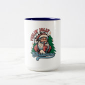 Feelin’ Jolly Christmas Sant ツートーンマグカップ (中央)