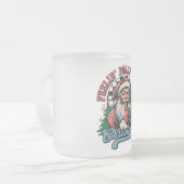 Feelin’ Jolly Christmas Sant フロストグラスマグカップ (正面左)