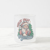 Feelin’ Jolly Christmas Sant フロストグラスマグカップ (中央)