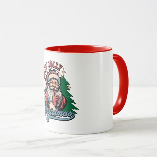 Feelin’ Jolly Christmas Sant マグカップ (正面右)