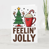 Feelin jolly funny Christmas Card カード (正面)