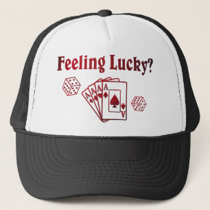 Feelin Luckyサイコロカード米国のインカスタムク キャップ
