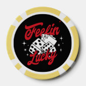 Feelin’ Lucky Dice & Cards Retro Casino ポーカーチップ (裏面)