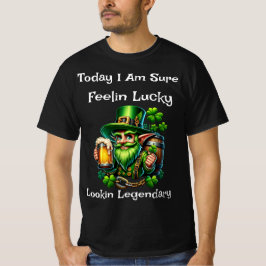 Feelin Lucky Lookin伝説のブラックTシャツ Tシャツ