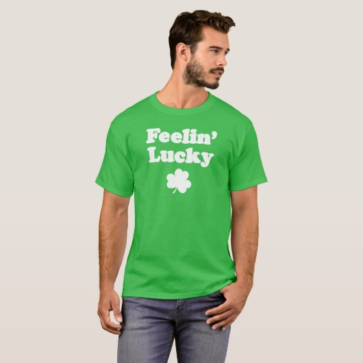 Feelin' Lucky Shamrock (ON DARK) Tシャツ (正面フル)