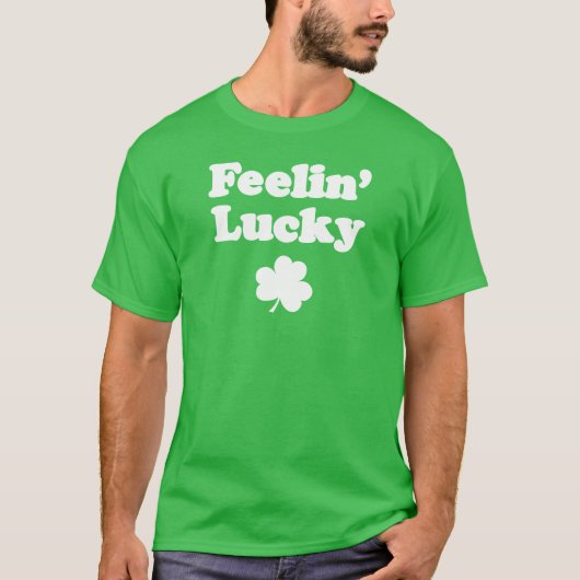 Feelin' Lucky Shamrock (ON DARK) Tシャツ (正面)