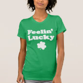 Feelin' Lucky Shamrock (ON DARK) Tシャツ (正面)