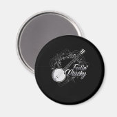 Feelin Plucky Banjo Bluegrass Country音楽ギフト マグネット (正面/裏面)