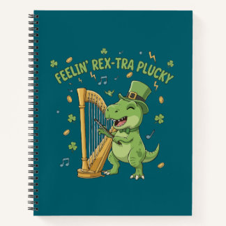Feelin' Rex-tra Plucky Funny St. Patrick's Day   ノートブック