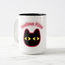 feeline Fine\" 黒猫パンマグ