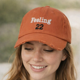 Feeling (22)personalized Embroidered Baseball Cap 刺繍入りキャップ