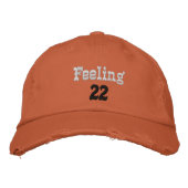 Feeling (22)personalized  Embroidered Baseball Cap 刺繍入りキャップ (正面)