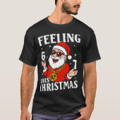 Feeling 6 7 This Christmas Funny Santa Six Seven M Tシャツ (正面)