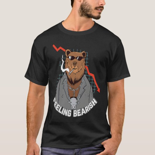 Feeling Bearish Crypto Bitcoin Bear BTC Bullrun co Tシャツ (正面)