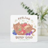 Feeling Berry Good: Cute Cat with Berries 招待状 (スタンド正面)