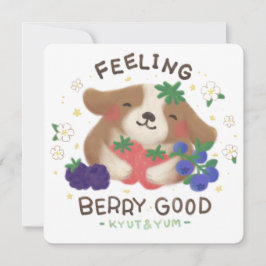 Feeling Berry Good: Cute Dog with Berries シーズンカード