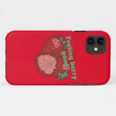 FEELING BERRY GOOD funny strawberry fruit          Case-Mate iPhoneケース (裏面(横))