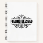 Feeling Blessed: Gratitude Journal ノートブック (正面)
