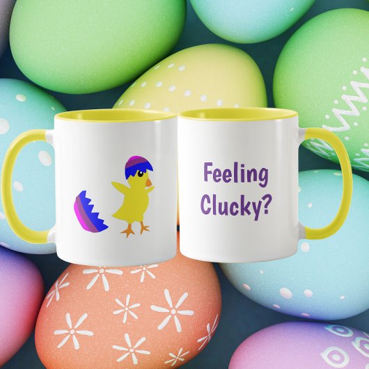 Feeling Clucky Funny Chick Design マグカップ