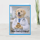 Feeling Crappy Get Well Card POB-1 カード (正面)