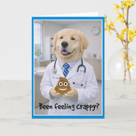 Feeling Crappy Get Well Card  POB-2 カード (黄色い花)