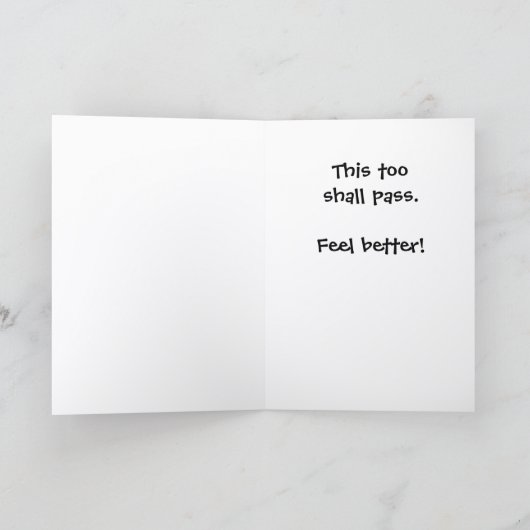 Feeling Crappy Get Well Card  POB-2 カード (内部)