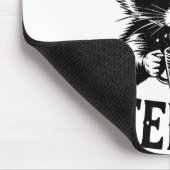 Feeling Feral Raccoon Coffee Cute Funny Trash Pand マウスパッド (コーナー)