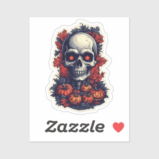 Feeling Gourd-geous This Halloween Sticker – skull シール (シート)