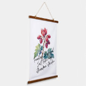 Feeling Grapeful Grandma's Garden Floral Art Print 吊り下げ型タペストリー (傾斜あり)
